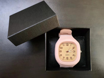 Student Couple Fashion Simple Square Digital Electronic Watch